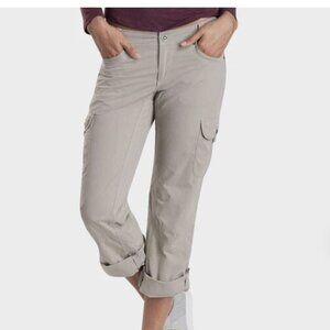 Kuhl Woman's Splash Khaki Convertible Outdoor Trail Roll-Up Pants Sz 14Reg